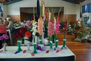 Flowers for the summer show prize winners table